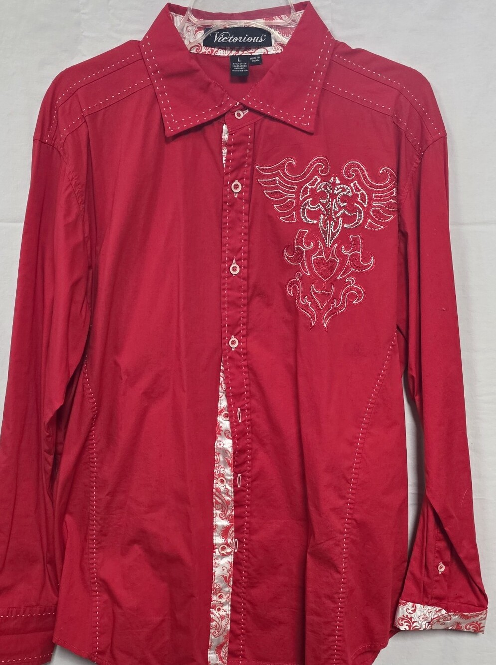 Victorious Los Angeles Red Button Up